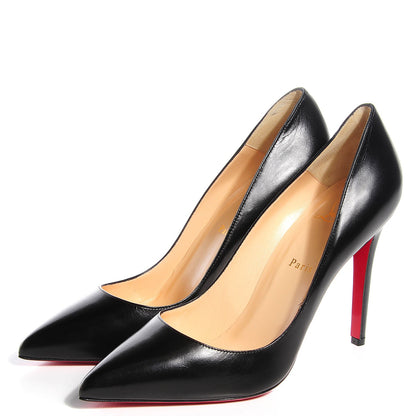 Christian Louboutin Kid Pigalle 100 Pumps 41 Black 3 of 7