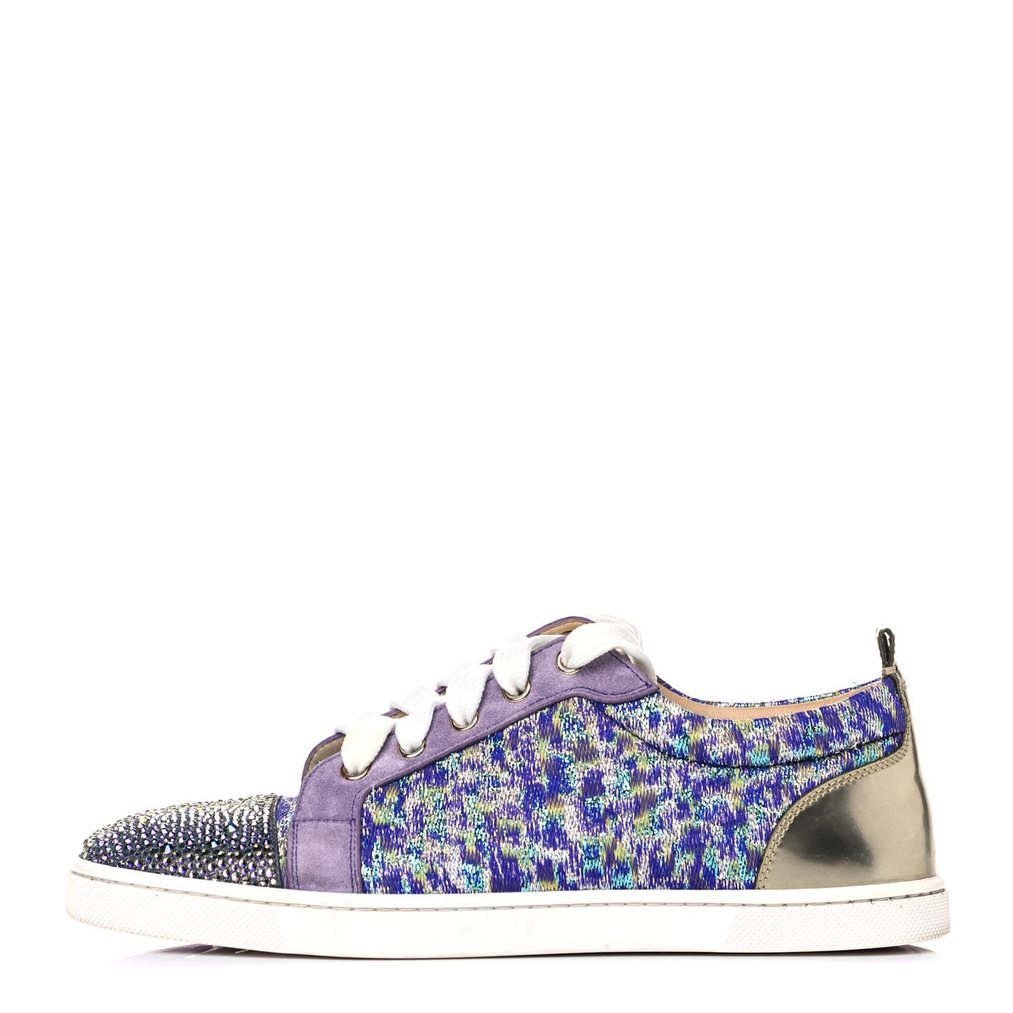Crystal Metallic Suede Woven Lurex Gondolastrass Sneakers 38 Version Digitale
