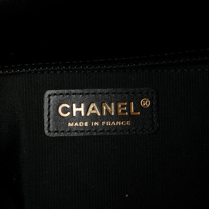 Chanel Crumpled Calfskin Medium Chain All Over Flap Black 6 of 12