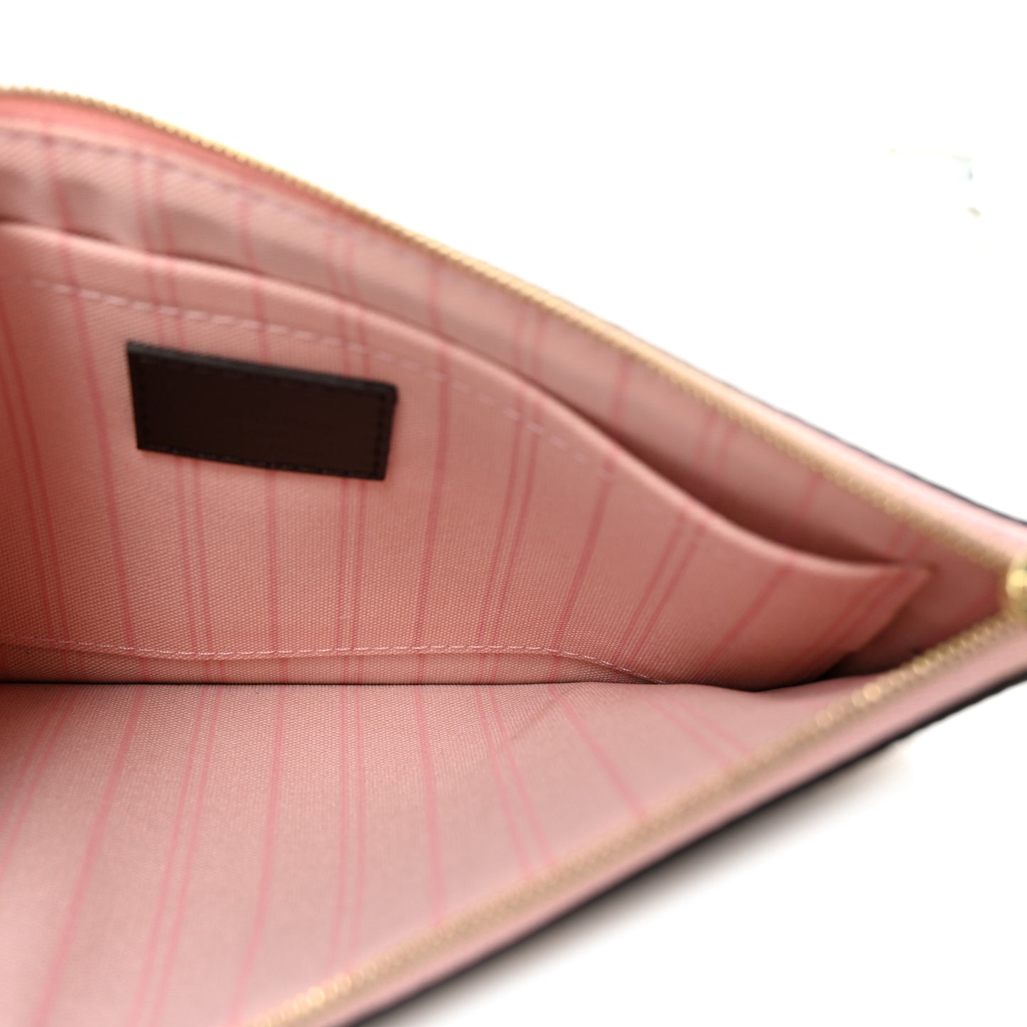 Damier Ebene Neverfull MM GM Pochette Rose Ballerine