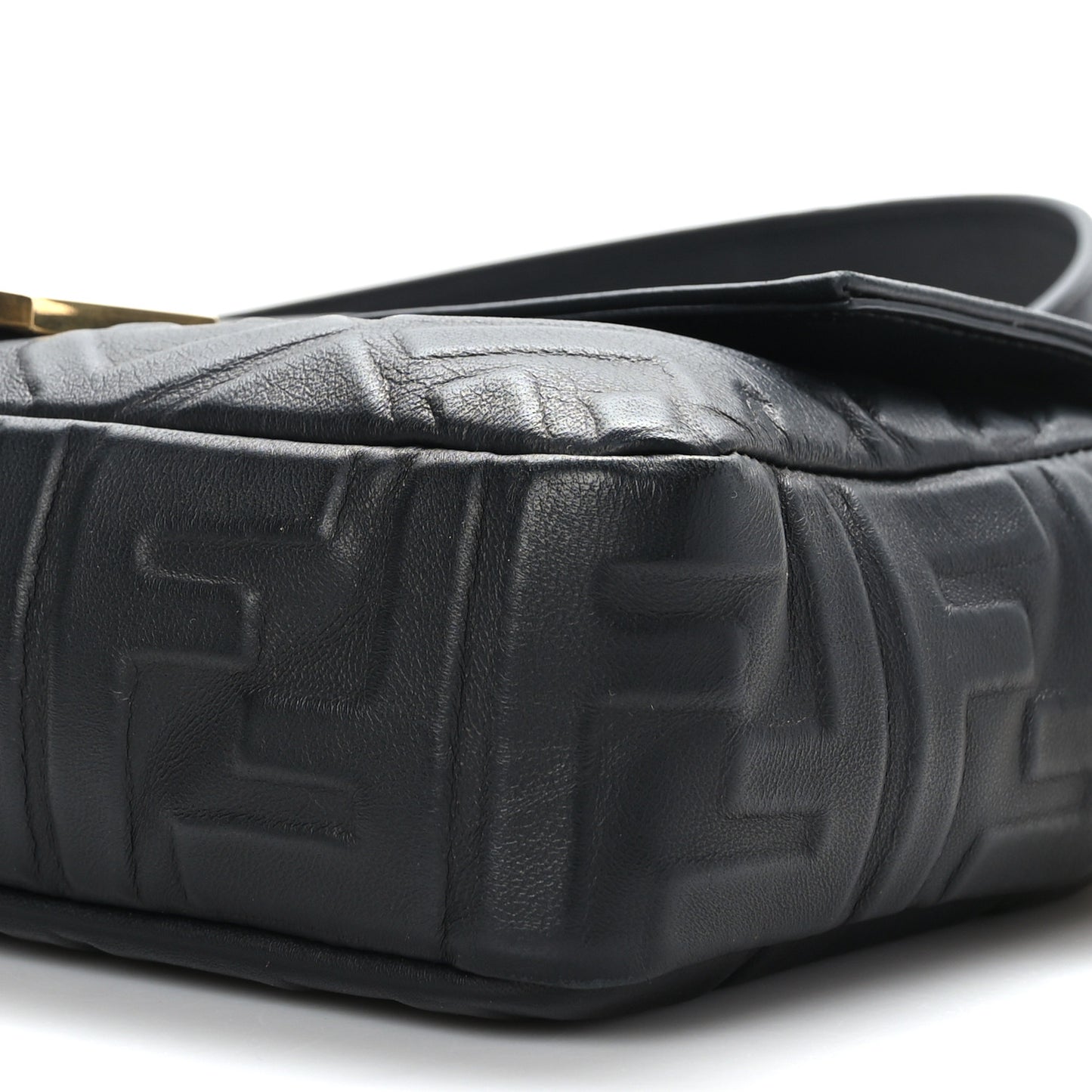 Nappa FF 1974 Embossed Baguette Black