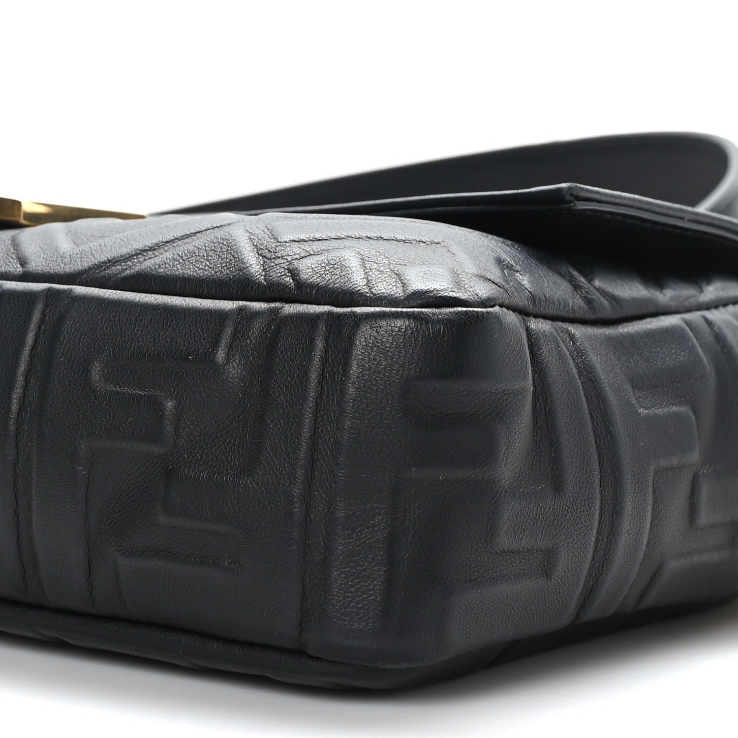 Fendi Nappa FF 1974 Embossed Baguette Black 8 of 8