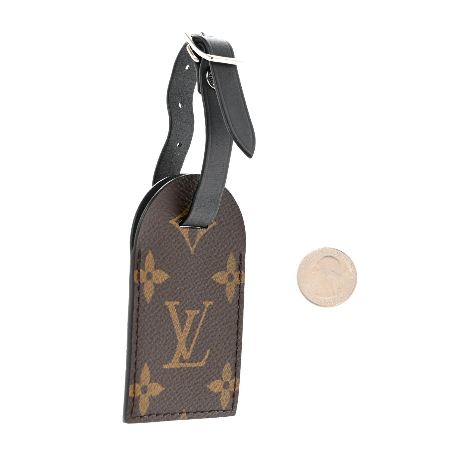 Louis Vuitton Monogram Luggage Tag Black 2 of 4