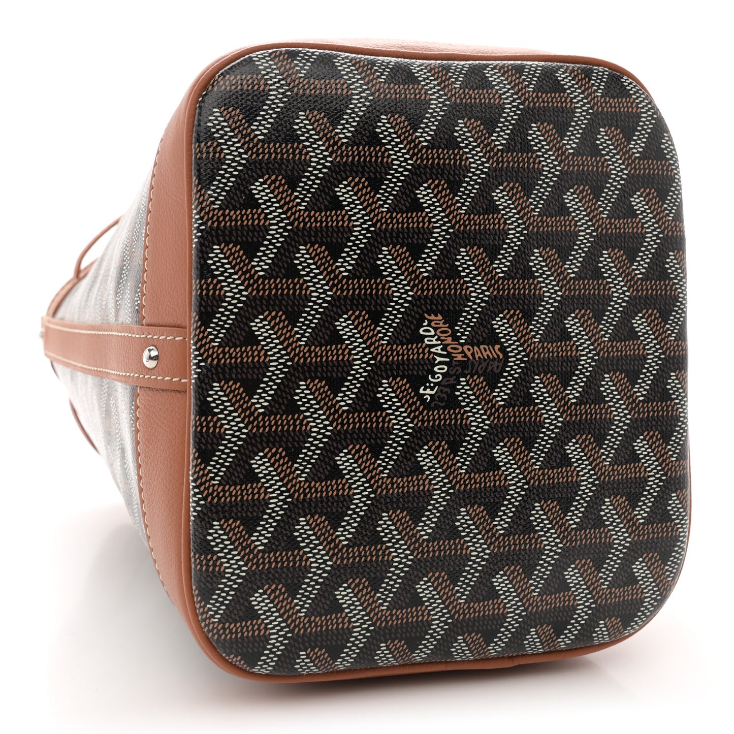 Goyardine Petit Flot Bucket Bag PM Black Gold