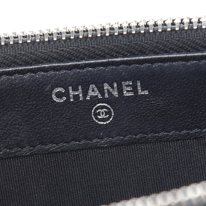 Chanel Lambskin Chevron Quilted Studded Small Clutch With Chain Black 6 of 10