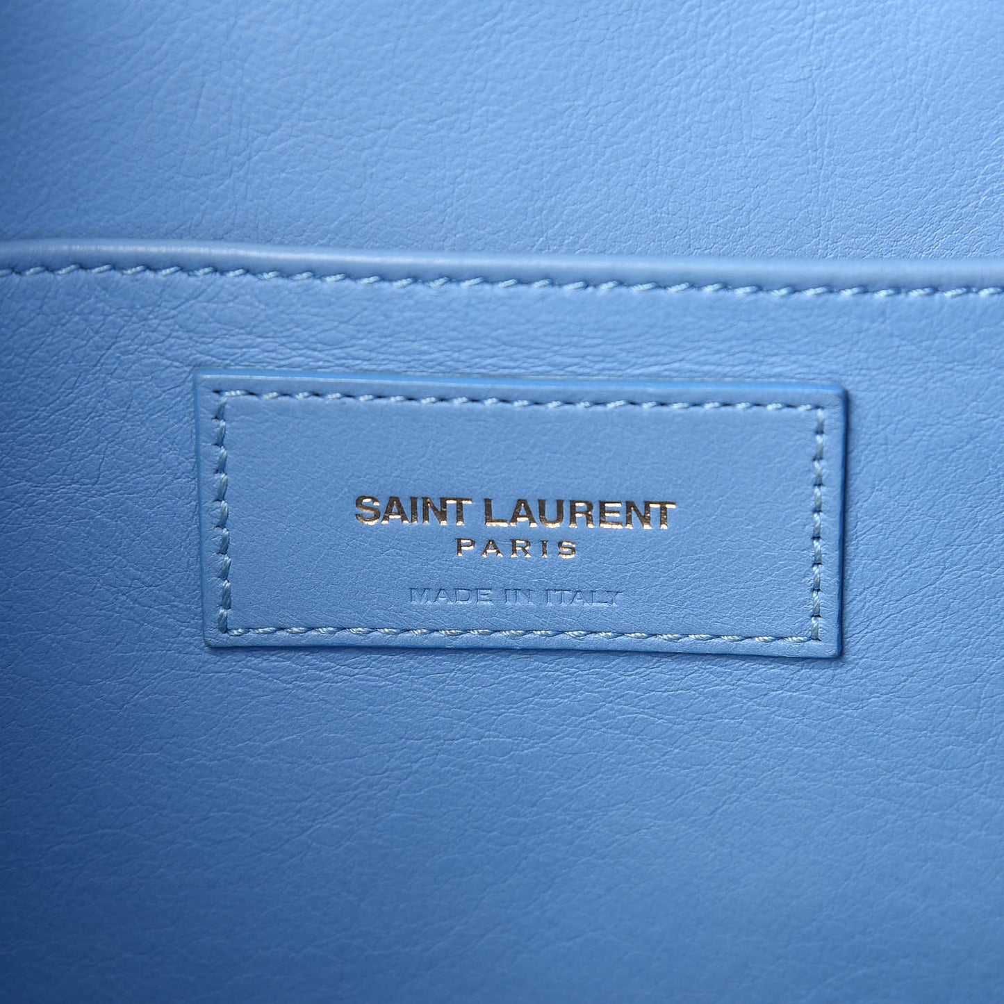 Calfskin Monogram Baby Cabas Blue Glacier