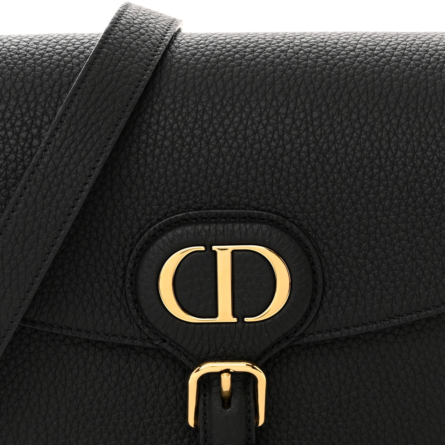 Christian Dior Grained Calfskin Medium Bobby Flap Black 8 of 11