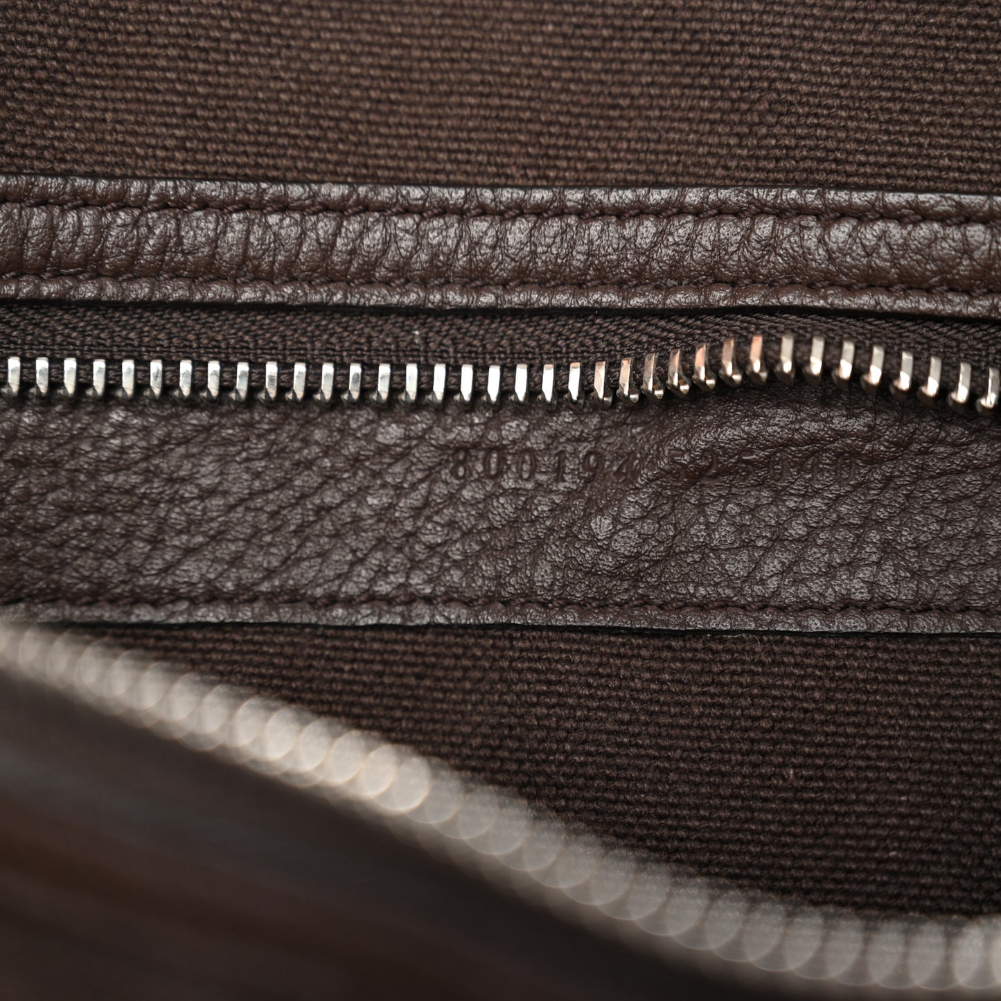 Monogram Calfskin Web Large Shoulder Bag Beige Brown