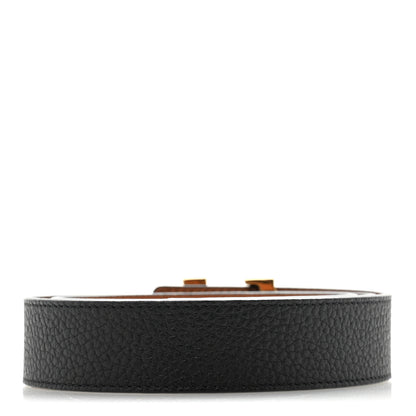 Louis Vuitton Taurillon Calfskin 30mm LV Initiales Reversible Belt 75 30 Black 2 of 6