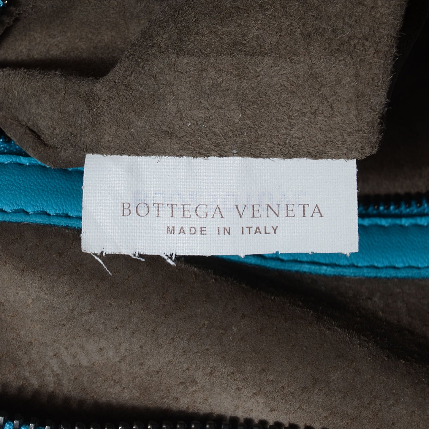 Nappa Intrecciato Large Veneta Hobo Turquoise