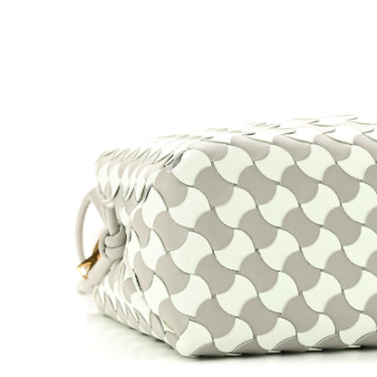 Bottega Veneta Nappa Wavy Bicolor Intrecciato Small Loop Camera Bag Agate Grey Glacier 8 of 9