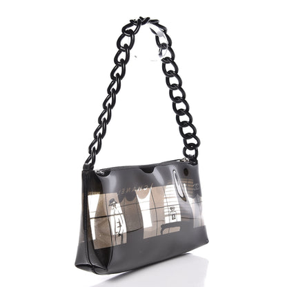 Chanel Vinyl Coco Window Pochette Black 3 of 14