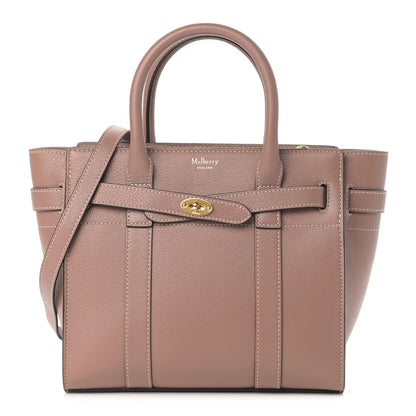 Mulberry Small Classic Grain Mini Zipped Bayswater Dark Blush 1 of 11