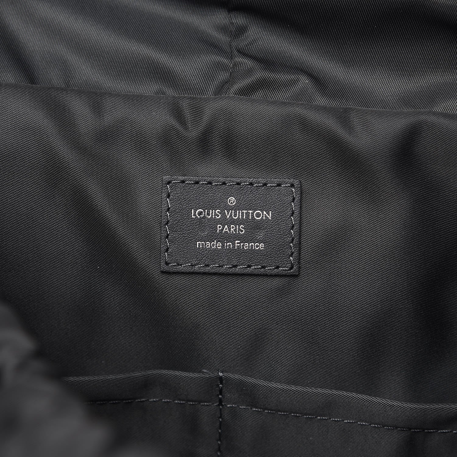 Louis Vuitton Calfskin Nylon V Line Pulse Backpack Asphalt 6 of 9