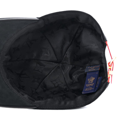 Louis Vuitton Calfskin Cotton Jacquard Monogram LV First Cap M Black 7 of 10