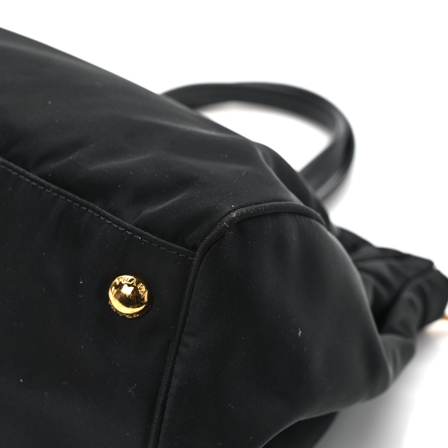 Prada Tessuto Nylon Saffiano Shopping Tote Black 10 of 10