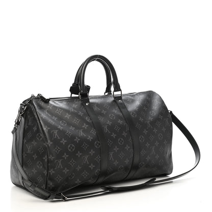 Louis Vuitton Monogram Eclipse Keepall Bandouliere 45 2 of 8
