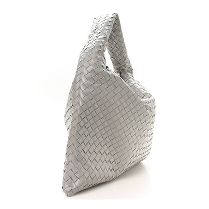 Bottega Veneta Calfskin Intrecciato Large Hop Sterling 2 of 9