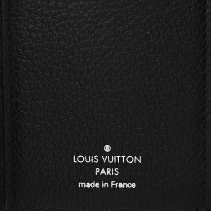 Louis Vuitton Soft Calfskin My Lockme Compact Wallet Black 6 of 7