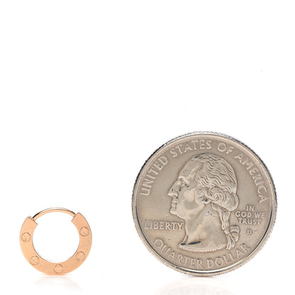 Cartier 18K Pink Gold Single LOVE Hoop Earring 2 of 8