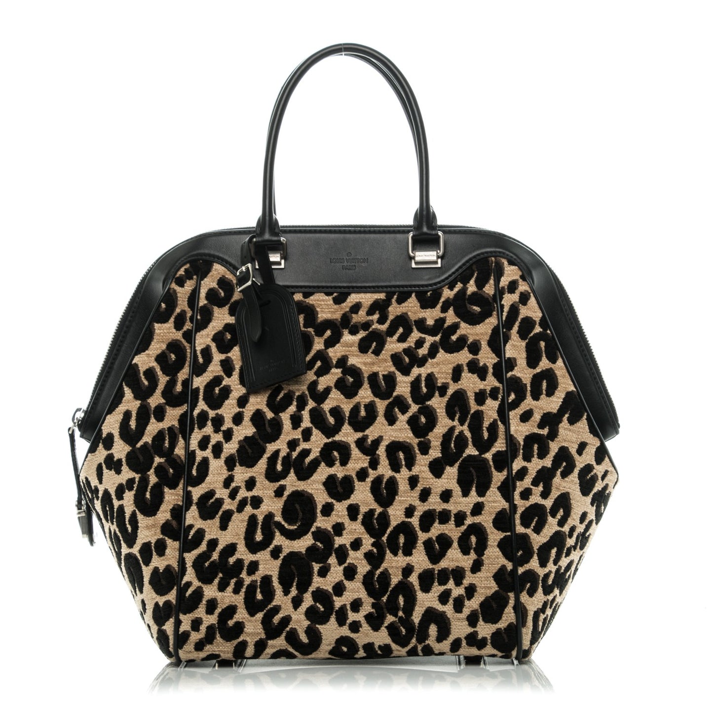 Leopard North South Tote