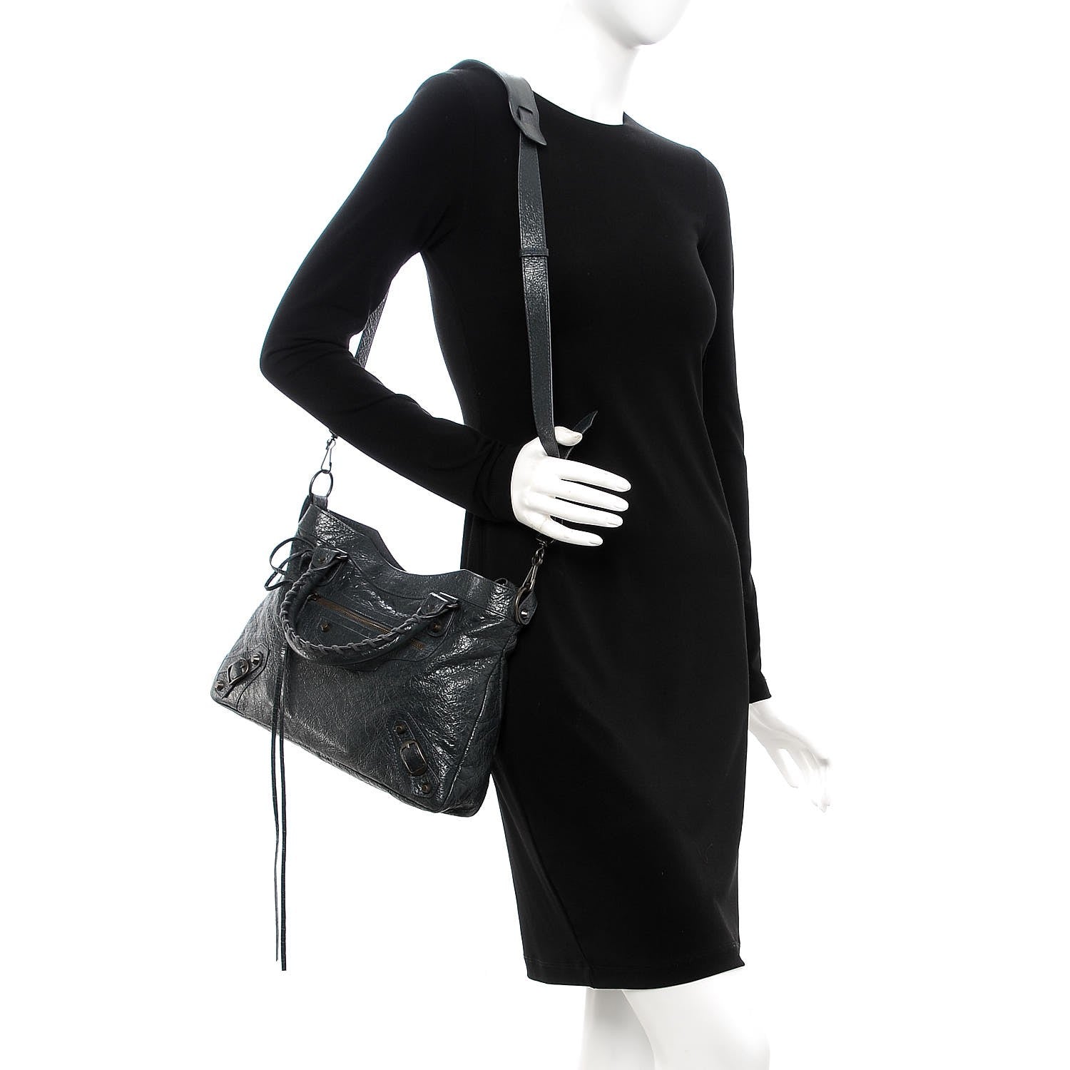 Balenciaga Agneau Classic Hardware Town Anthracite 2 of 8