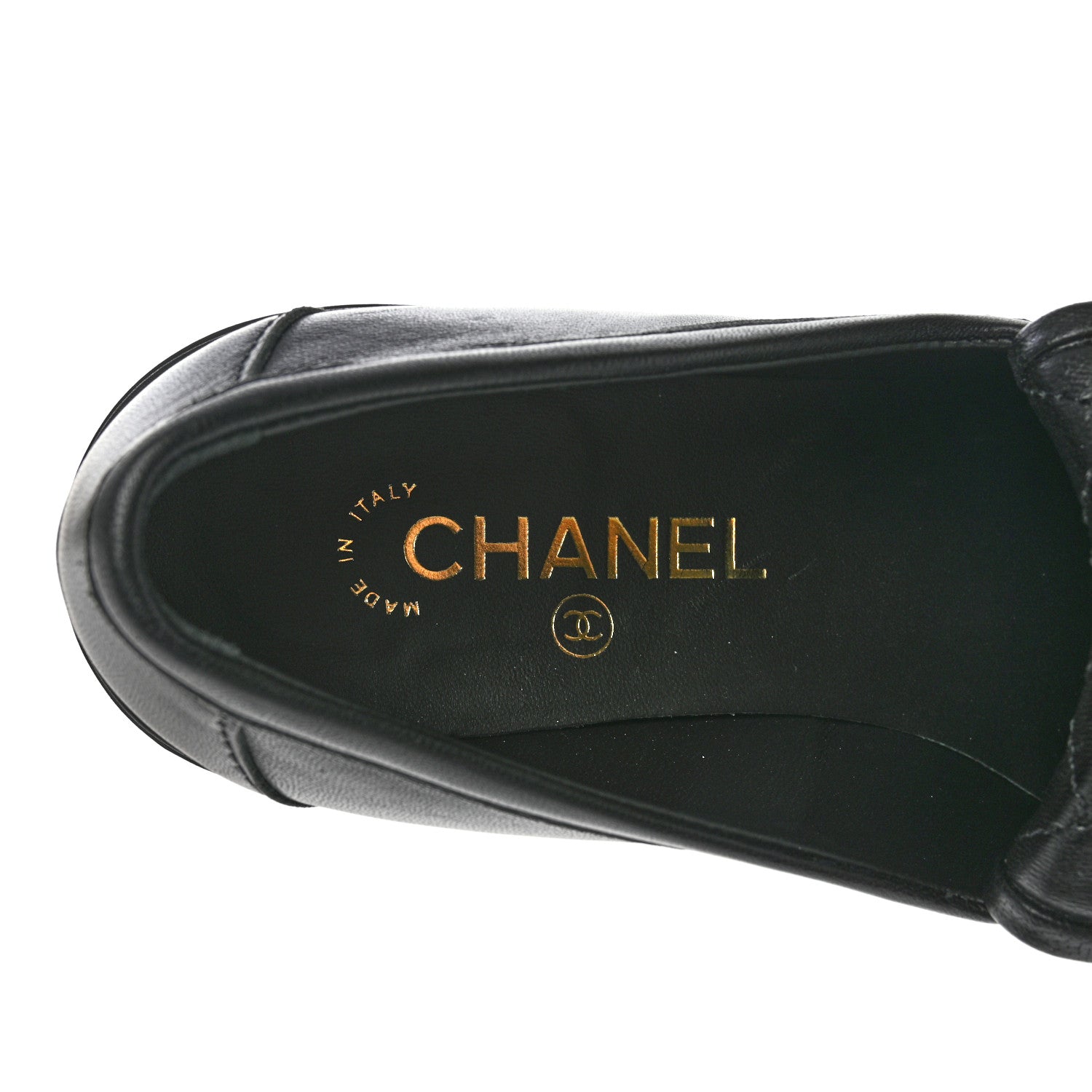 Chanel Lambskin Quilted CC Turnlock Loafers 39 Black 7 of 11