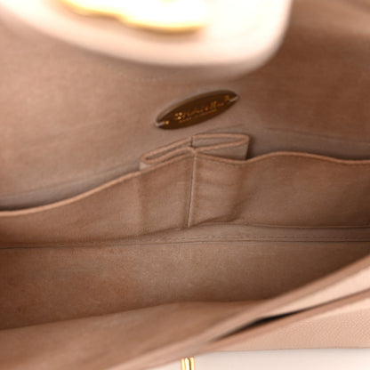 Chanel Grained Calfskin Medium Classic Pure Double Flap Nude 6 of 12