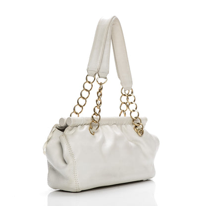 Chanel Caviar Shoulder Bag White 3 of 10