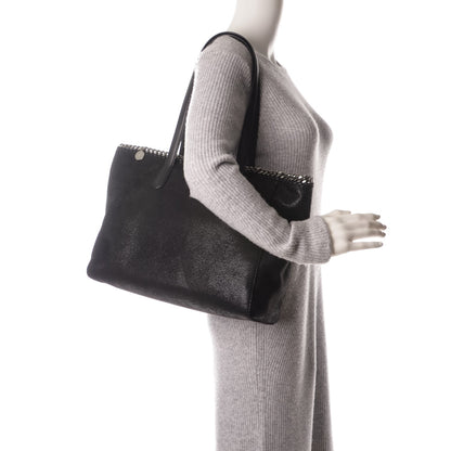 Stella McCartney Shaggy Deer Falabella East West Shopper Tote Black 2 of 8