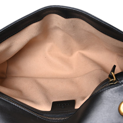 Gucci Calfskin Matelasse Small GG Marmont Shoulder Bag Black 5 of 10