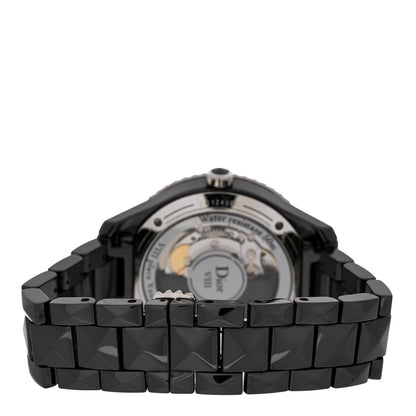 Christian Dior Stainless Steel Ceramic Diamond 38mm Dior VIII Automatic Watch Black 3 of 5