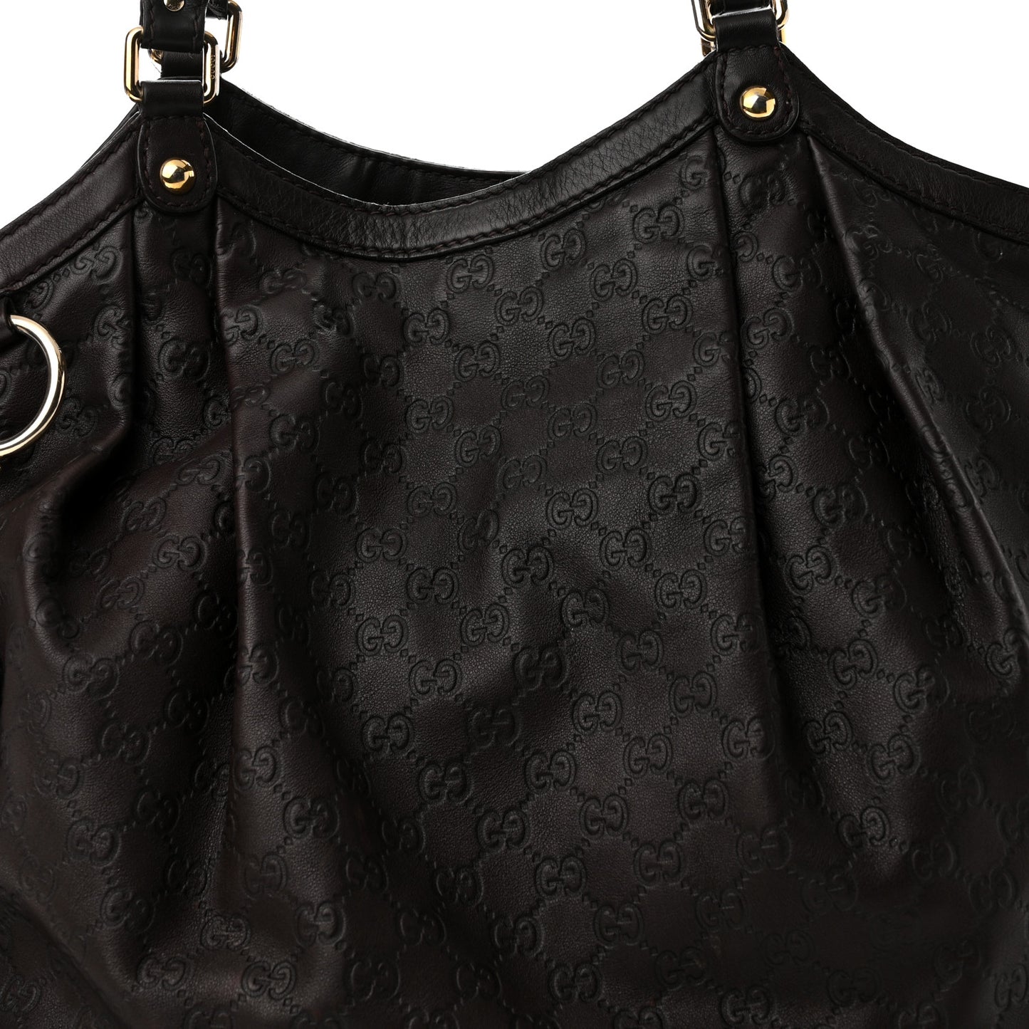 Guccissima Signature Large Sukey Tote Chocolate