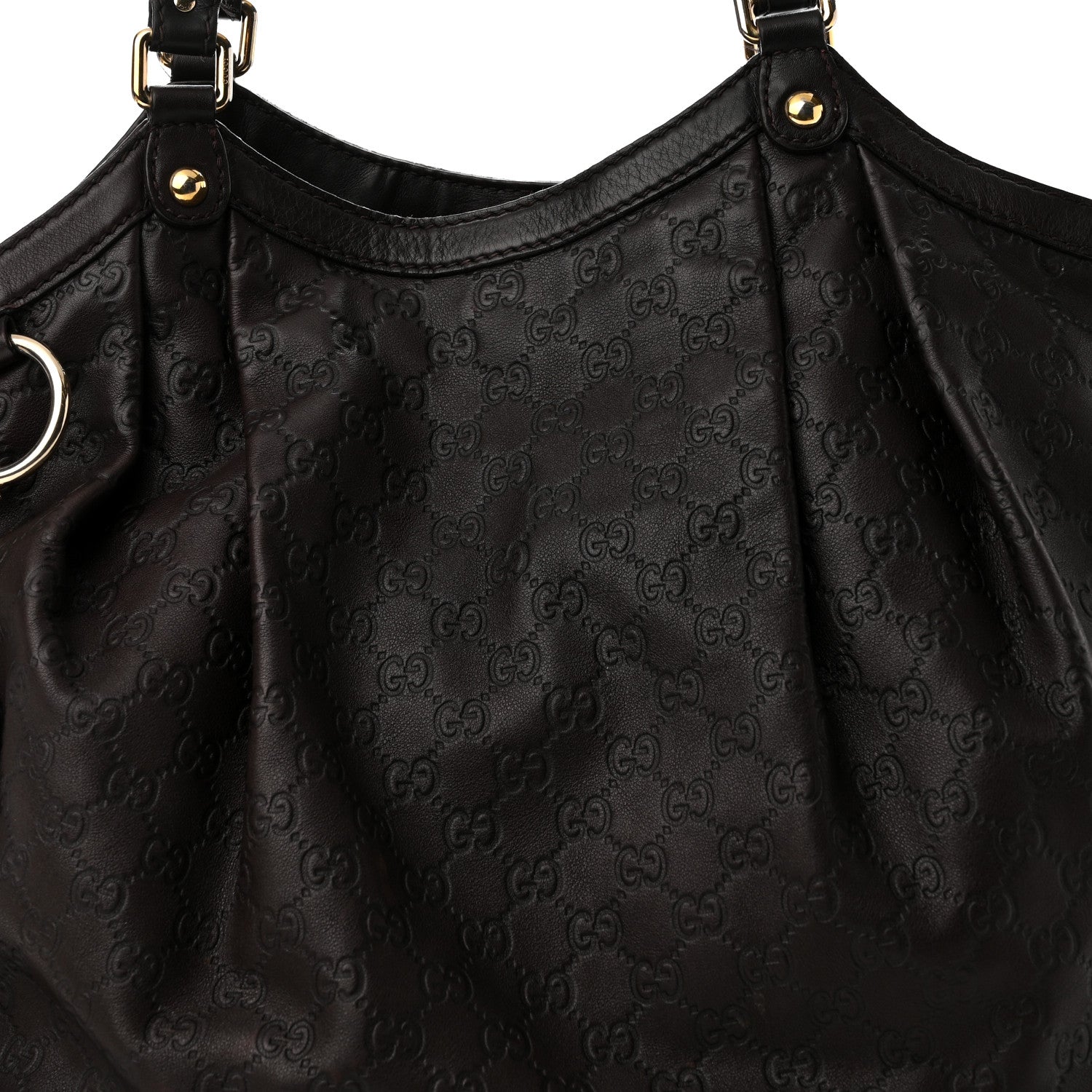 Gucci Guccissima Signature Large Sukey Tote Chocolate 8 of 11