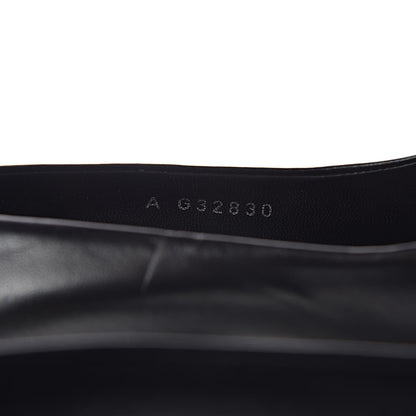 Chanel Lambskin Pearl CC Cap Toe Pump 38 Black 7 of 9