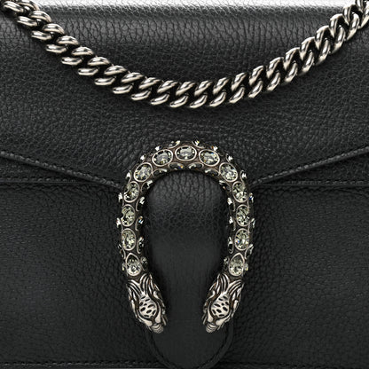 Gucci Pebbled Calfskin Small Dionysus Shoulder Bag Black 7 of 11