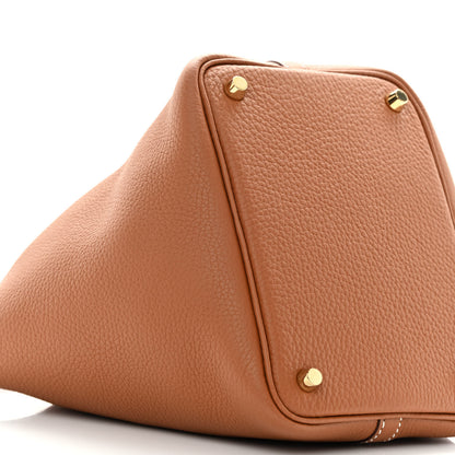 Hermes Taurillon Clemence Picotin Lock 18 PM Gold 9 of 11