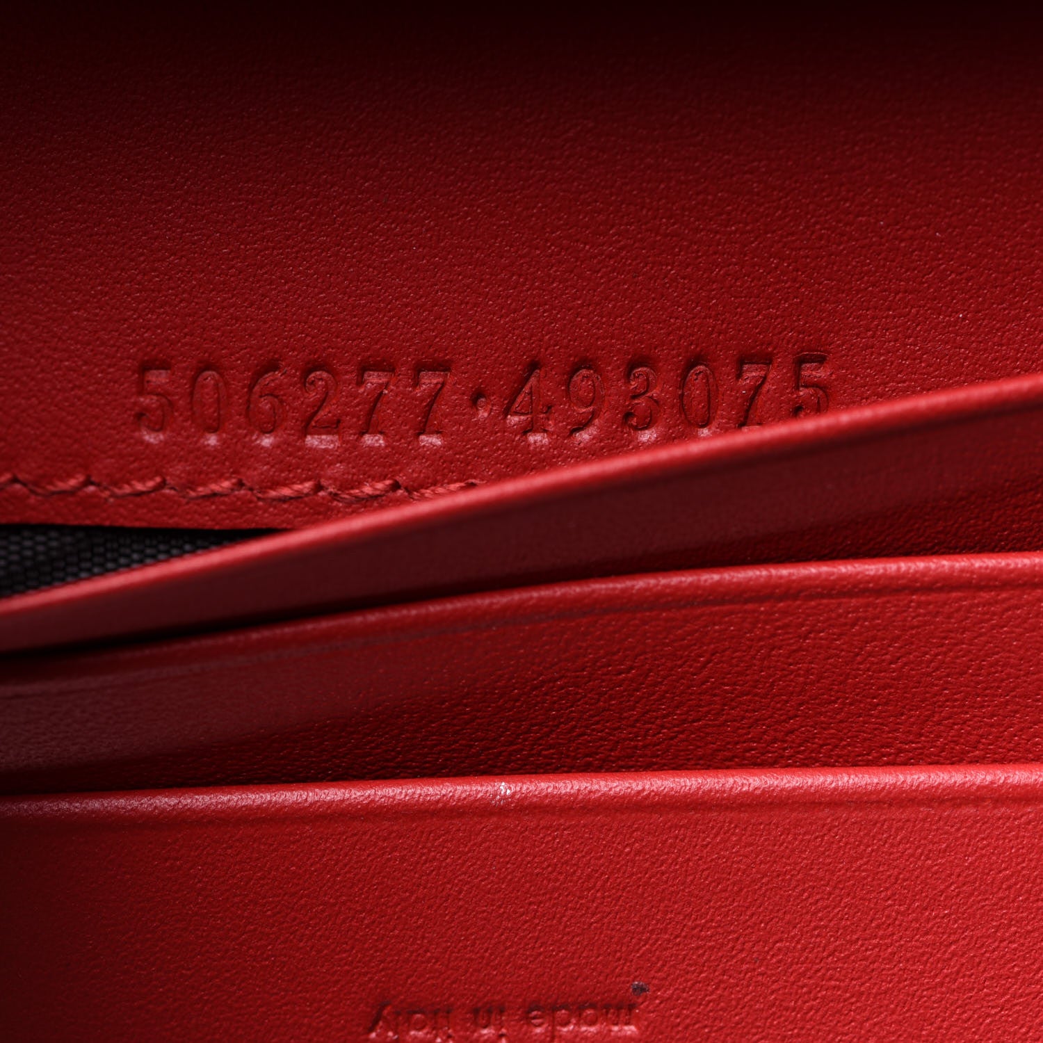 Gucci GG Supreme Monogram Bosco Patch Card Case Wallet Beige Malva Hibiscus Red 7 of 8