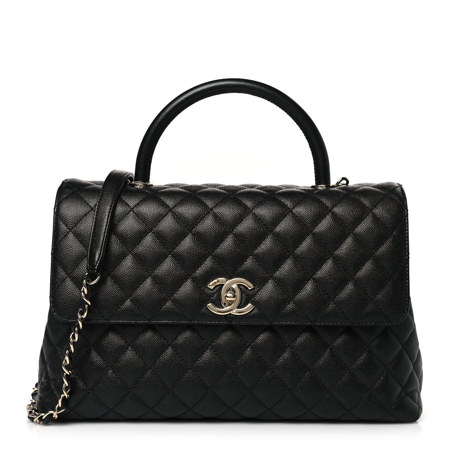 Chanel Caviar Quilted Medium Coco Handle Flap 1 of 8