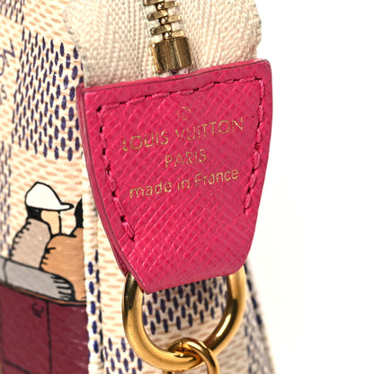 Louis Vuitton Damier Azur 2015 Christmas Animation Mini Pochette Accessories 6 of 9