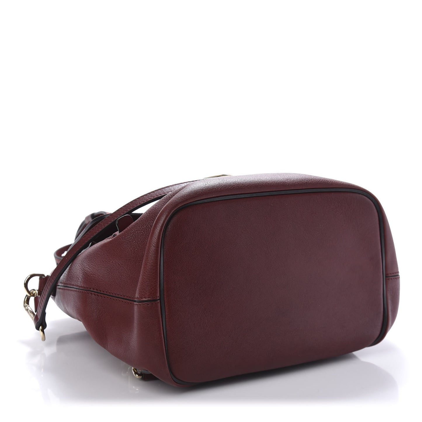 Suede Calfskin Medium Faye Backpack Sienna Red