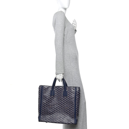 Goyard Goyardine Voltaire III Tote Navy 3 of 10