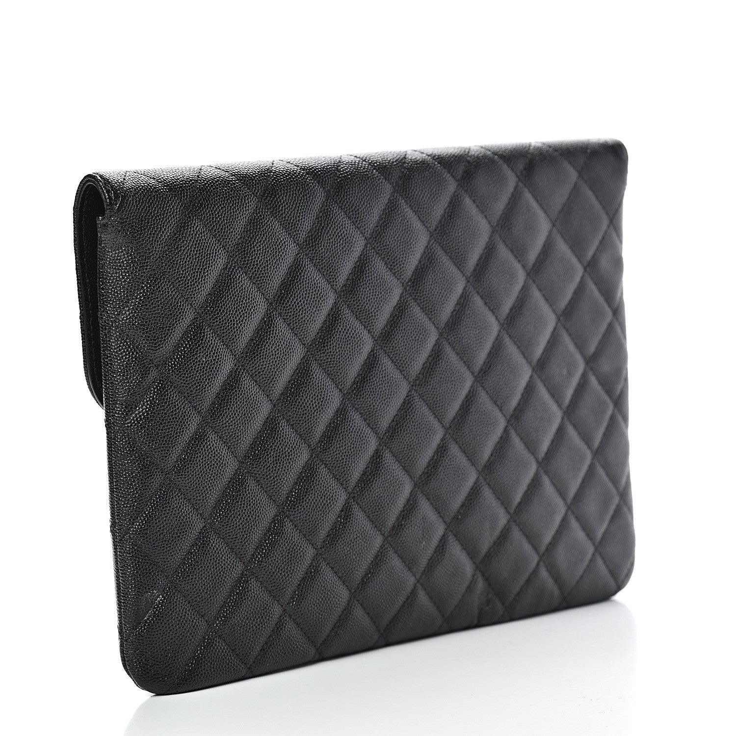 Chanel Caviar Quilted Medium Golden Class Pouch Black 2 of 7