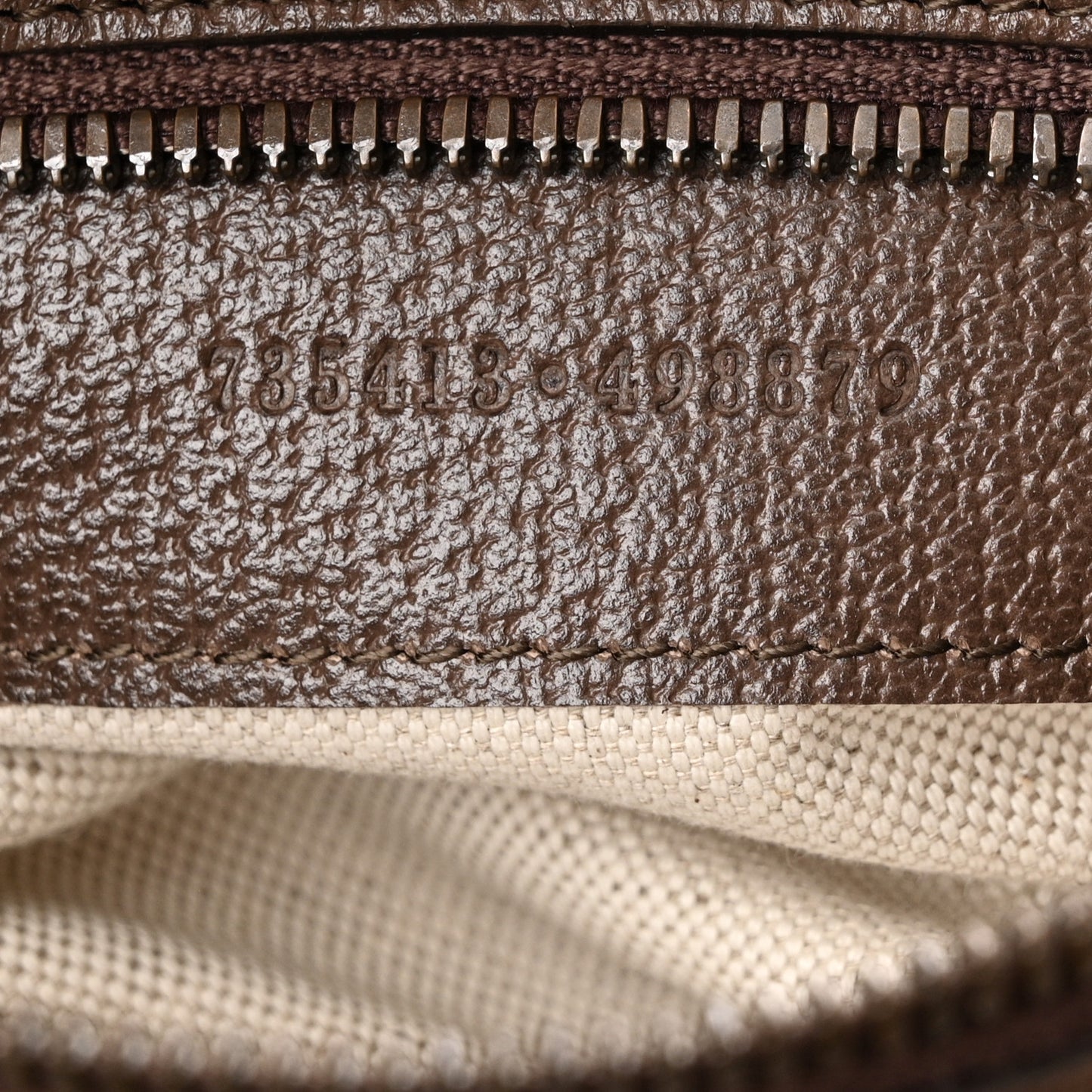 GG Supreme Monogram Web Small Ophidia Half Moon Hobo Brown