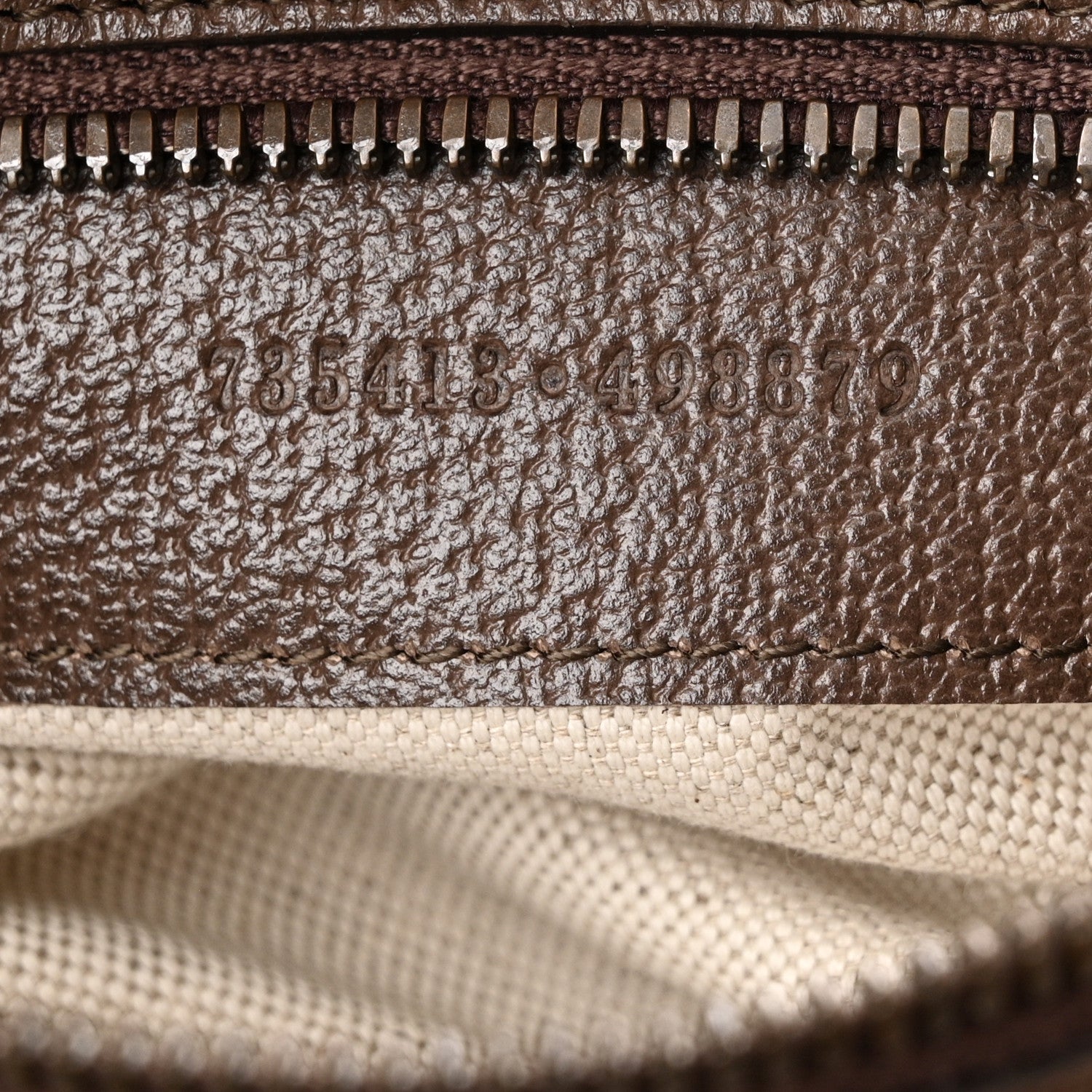 Gucci GG Supreme Monogram Web Small Ophidia Half Moon Hobo Brown 7 of 10