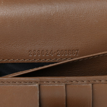 Gucci Guccissima Twins Continental Flap Wallet Brown 7 of 14