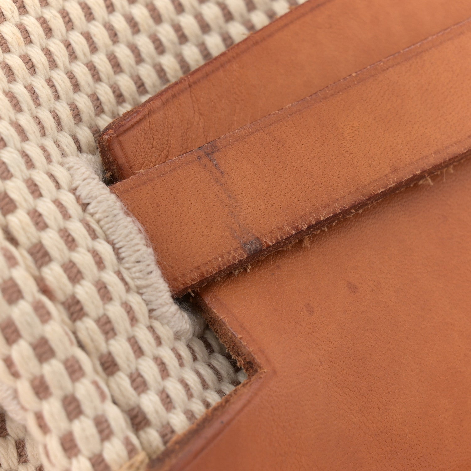 Hermes Toile Vache Calfskin Herbag 30 PM Naturel 11 of 13