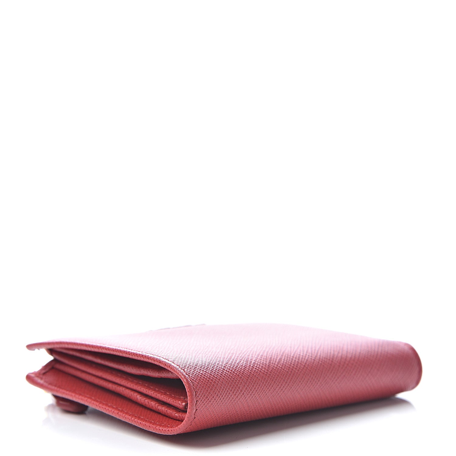 Prada Saffiano Colour Compact Wallet Fuoco Petalo 3 of 7