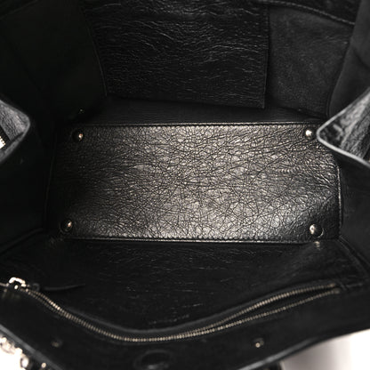 Balenciaga Agneau Graffiti Papier A6 Zip Around Tote Black White 6 of 11