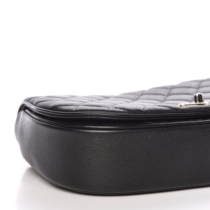 Chanel Calfskin Quilted Casual Pocket Messenger Flap Black 8 of 11